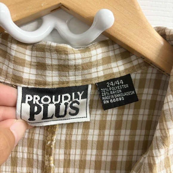 Vintage Button Front Shirt Dress Maxi Sleeveless Plus Size 24 Twee - Picture 2 of 6